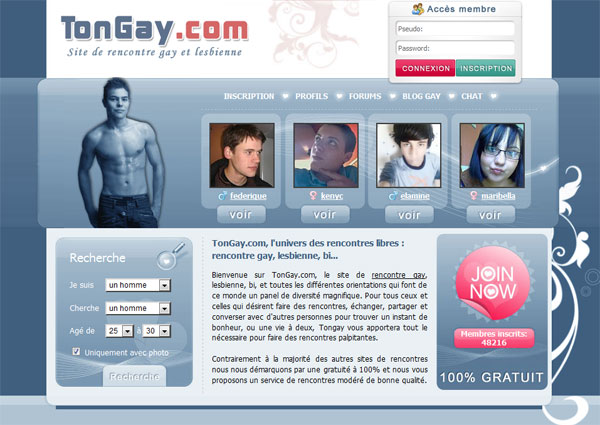 Une rencontre gay sur TonGay.com